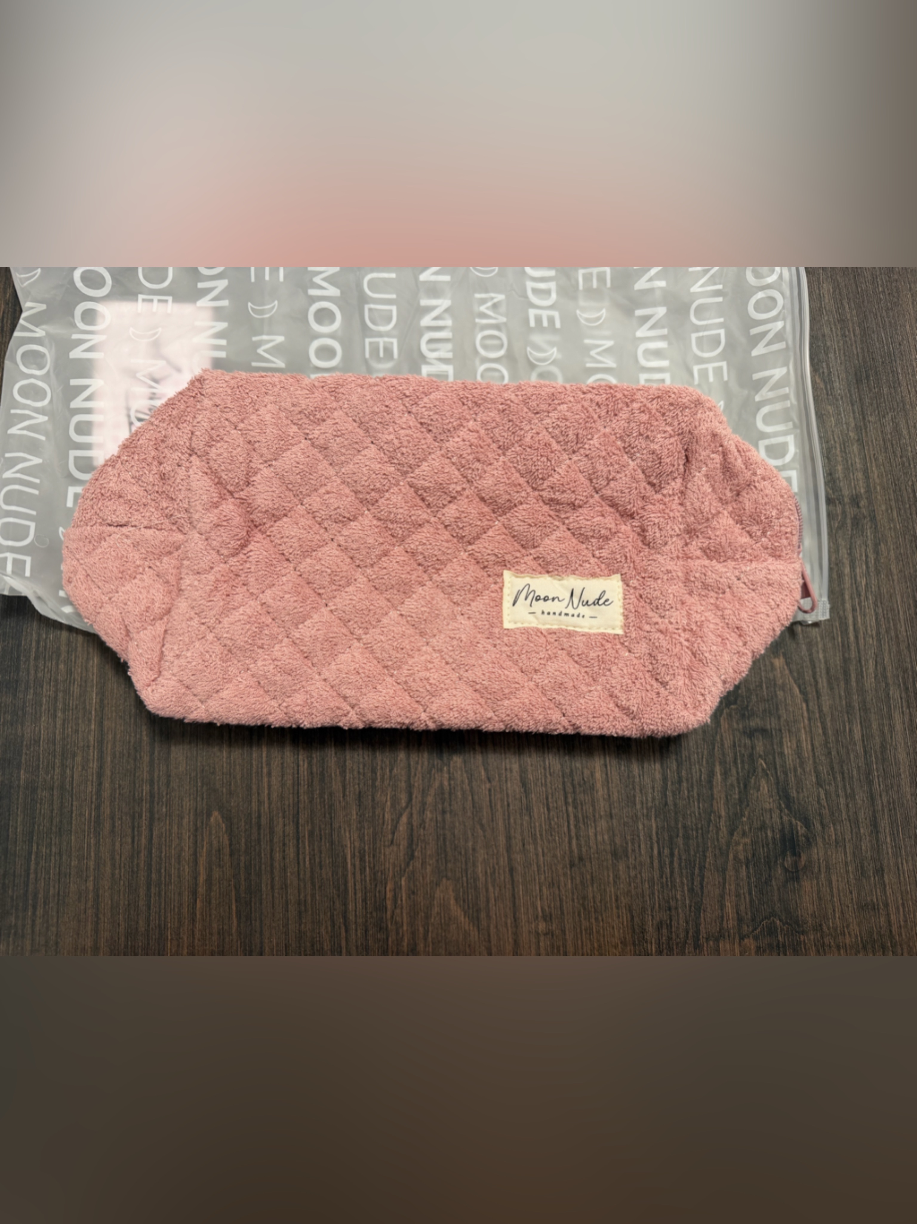 Moon Nude Pink Quilted Cosmetic Bag — image 5 of 6